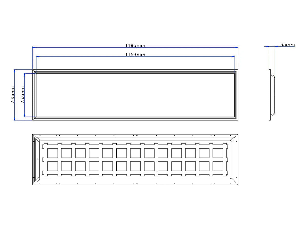 LED Paneel 30x120cm 36W 110lm/W met Sensor