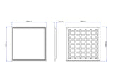 LED Paneel 60x60cm 28W 140lm/W Instelbare lichtkleur (CCT)