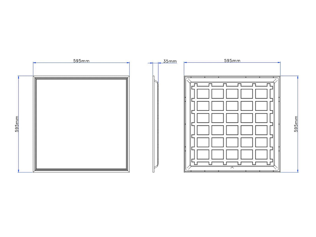 LED Paneel 60x60cm 28W 140lm/W