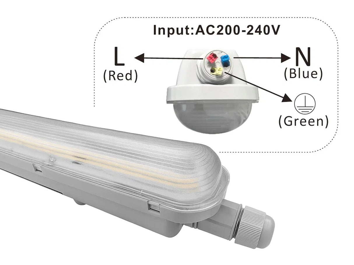 LED Tri-proof 120cm 36W IP65 Philips-driver 190lm/W