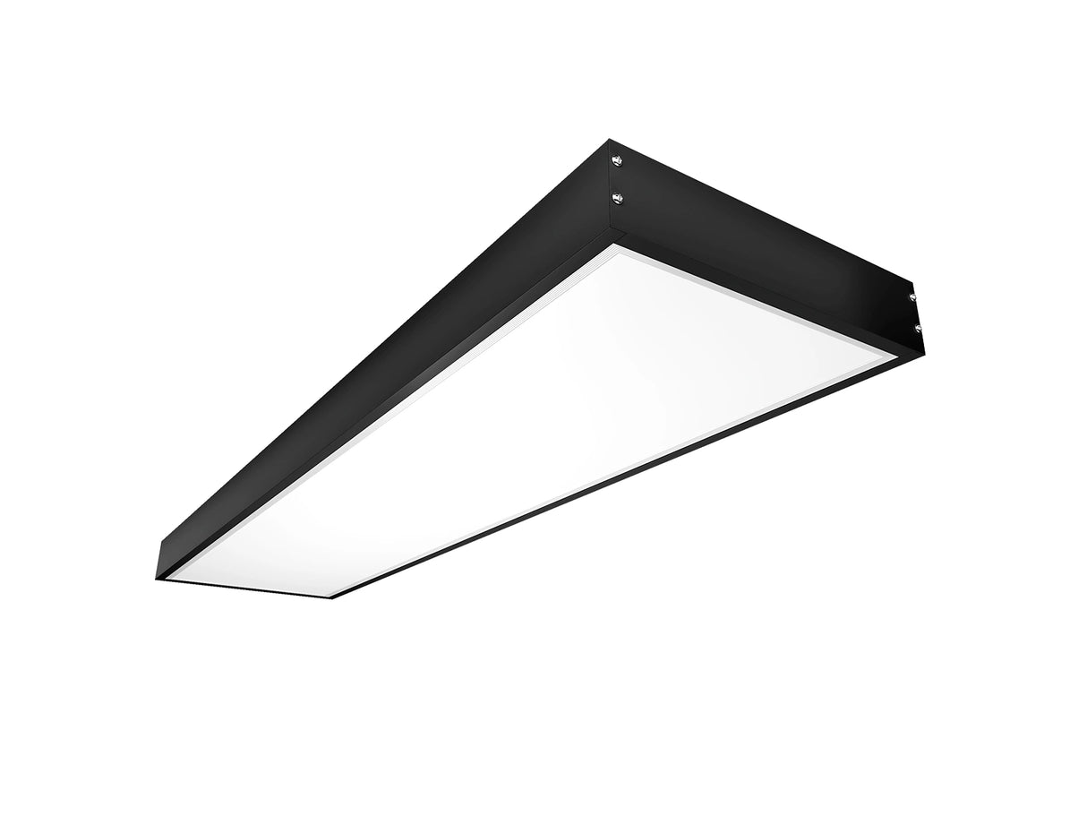 LED Paneel opbouw frame 30x120cm zwart