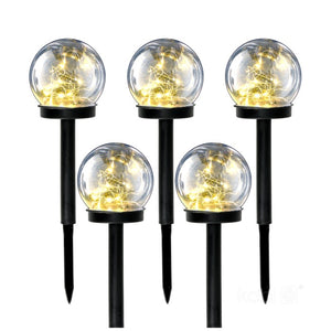 Solar LED Globe tuinlamp 0,12W | set 5 stuks