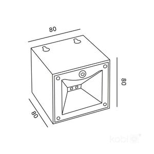 Solar LED Wandlamp Instelbare lichtkleur IP54