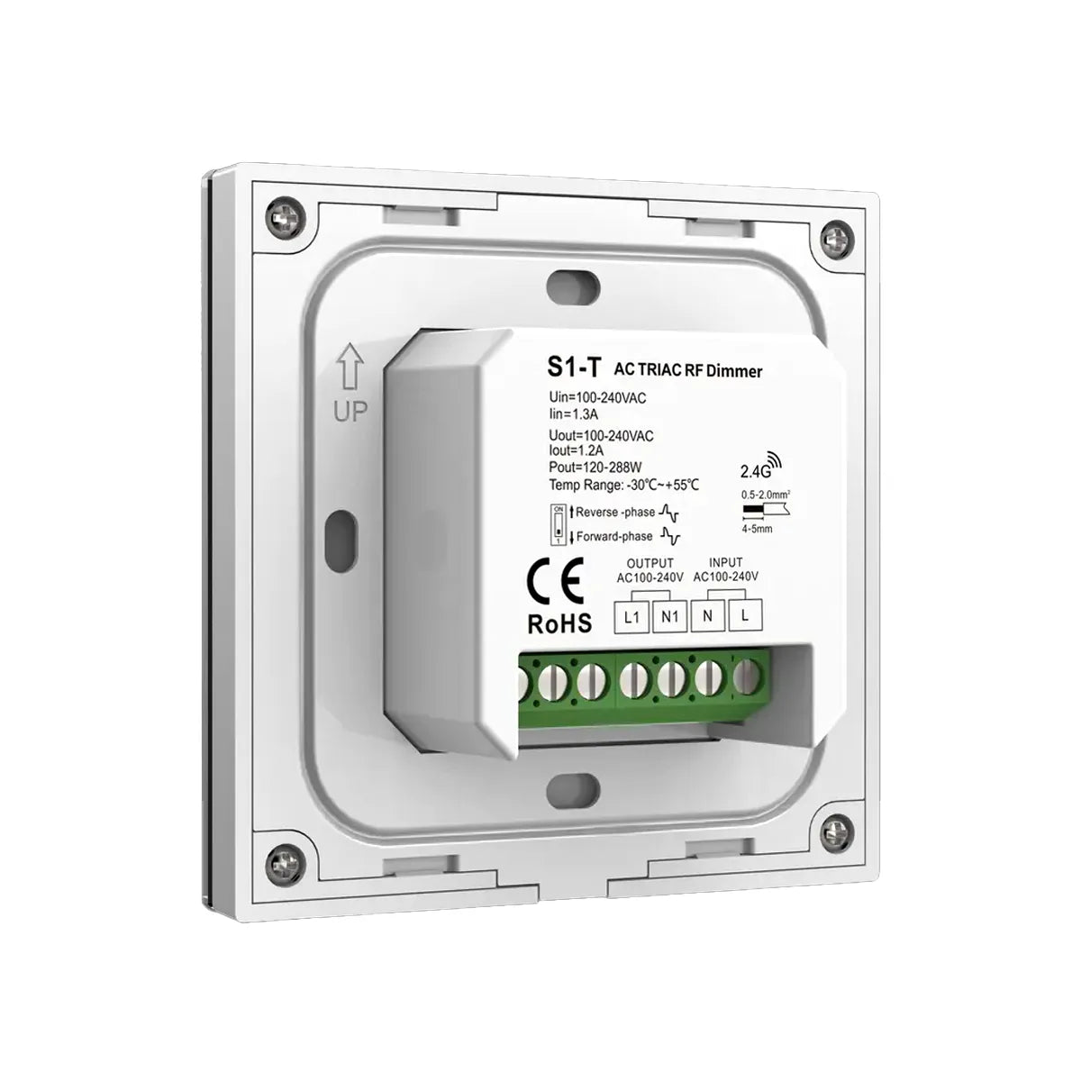 LED Dimmer 200W Triac with glass touch screen RF2.4G