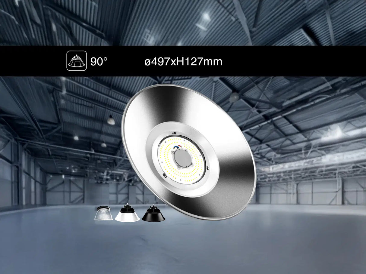 LED UFO Highbay reflector kap 497x127mm Aluminium