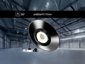 LED UFO Highbay reflector kap 460x117mm Aluminium