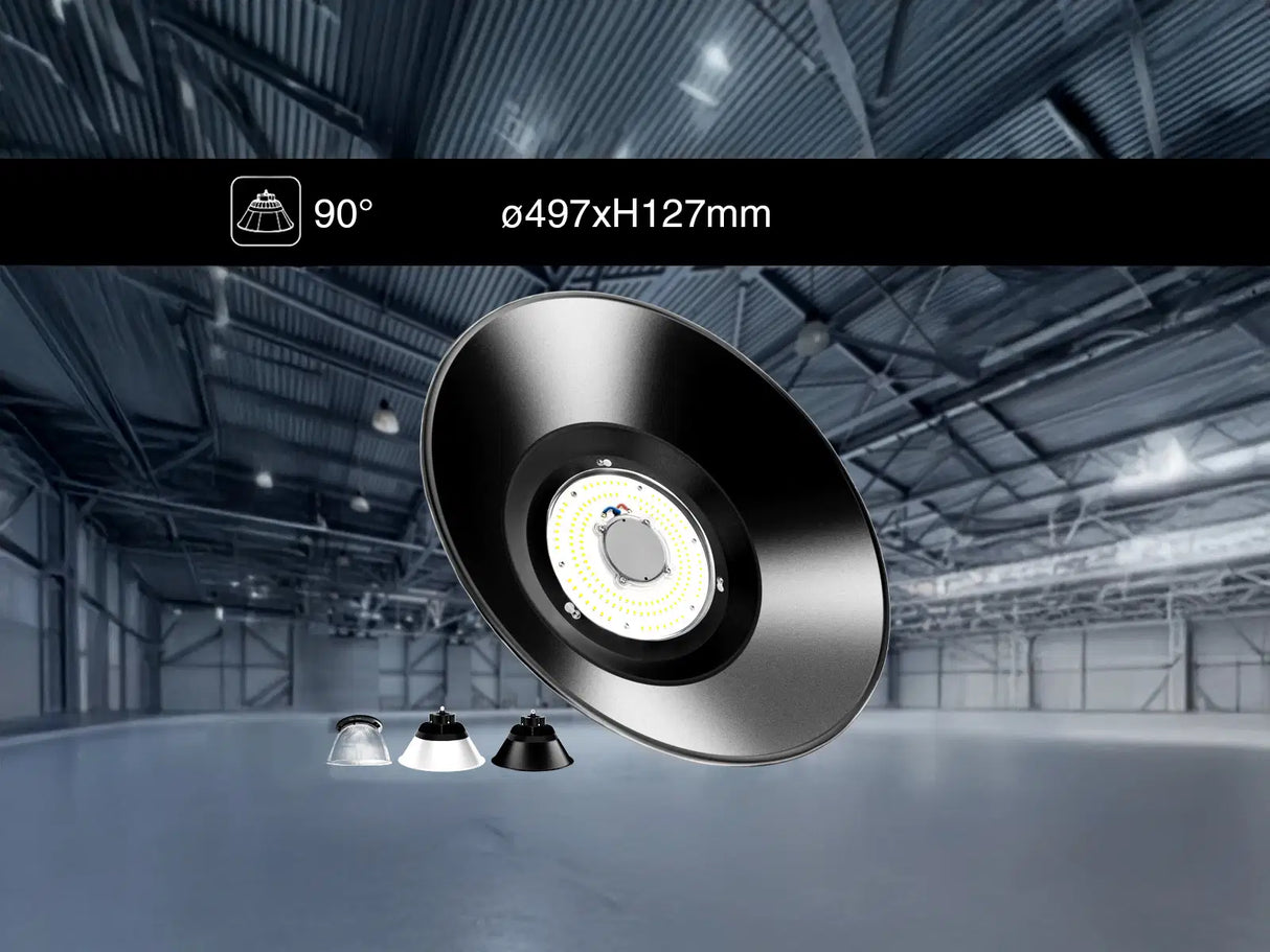 LED UFO Highbay reflector kap 497x127mm Aluminium