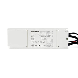 Emergency battery for external LED drivers up to 180 minutes